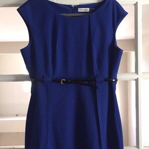 Calvin Klein Classic Belted Dress